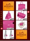 HERMES BIRKIN 25 (Pre-owned) - Rose pourpre, Togo leather, Phw